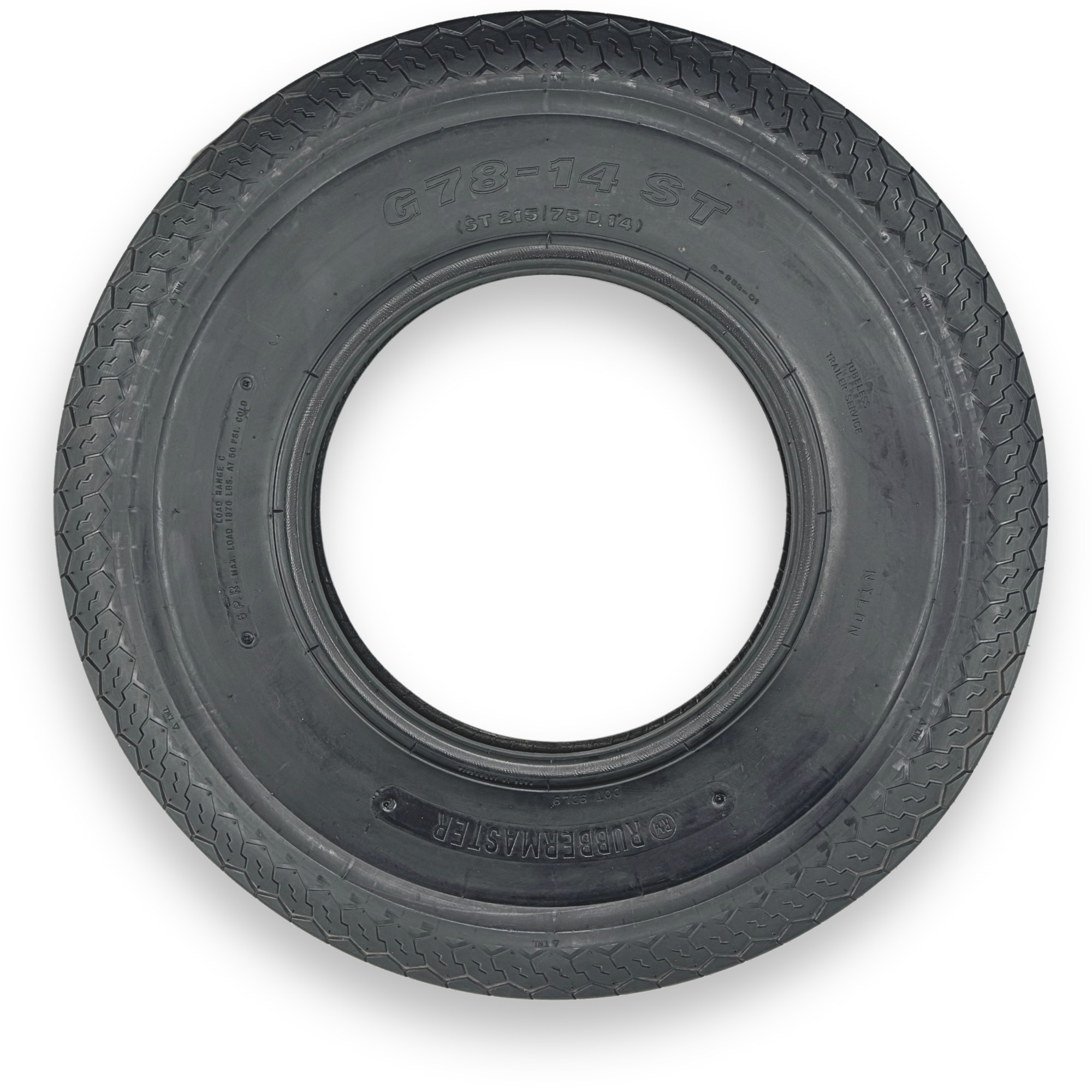 RubberMaster, G78-14 6P TL (ST215/75D14) (Tire Only), Model# 489228